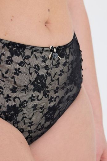 Plus size veliki brojevi Gaćice midi s dodatkom ukrasne čipke za punije