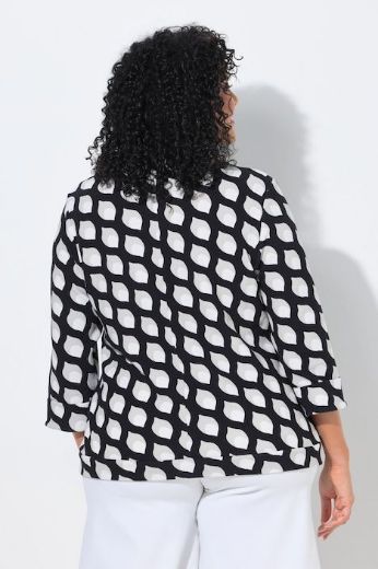 Plus size veliki brojevi Majica 3/4 rukava V ovratnika za punije
