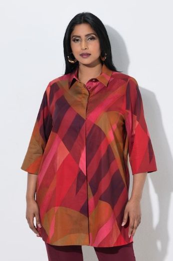 Plus size veliki brojevi Bluza 3/4 rukava dužeg a kroja za punije