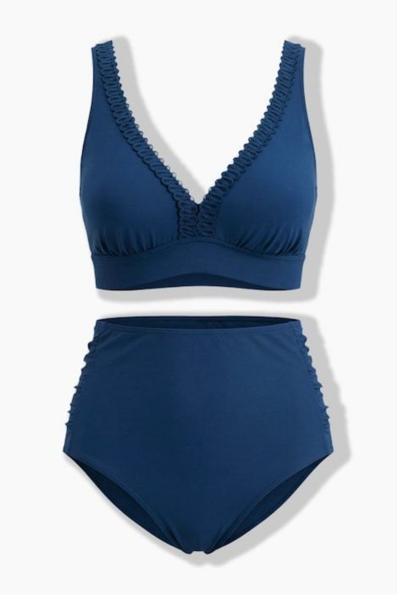 Plus size veliki brojevi Kupaći kostim dvodijelni za punije