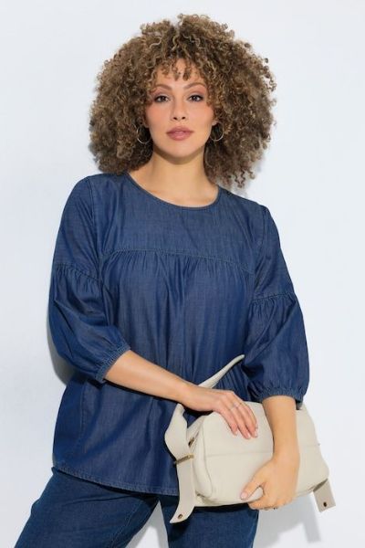 Veliki brojevi Bluza 3/4 rukava moda za punije