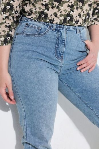 Plus size veliki brojevi Traperice povišenog struka za punije