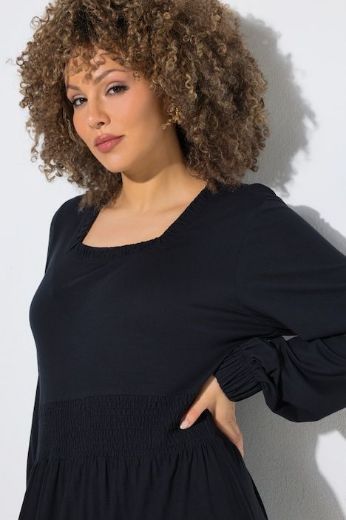 Plus size veliki brojevi Haljina maxi dugih rukava za punije