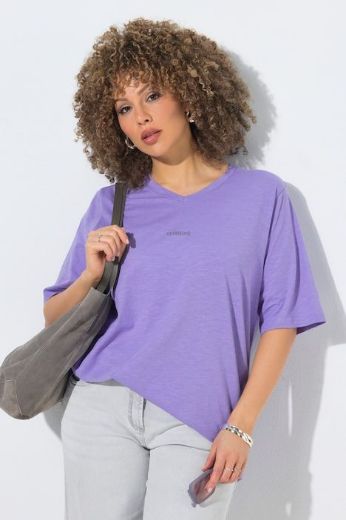 Plus size veliki brojevi Majica kratkih rukava V ovratnika za punije