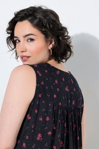 Plus size veliki brojevi Haljina midi bez rukava za punije