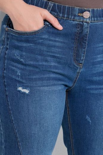 Plus size veliki brojevi Traperice ravnih nogavica za punije