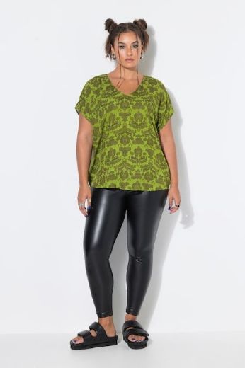 Plus size veliki brojevi Bluza kratkih rukava V ovratnika za punije