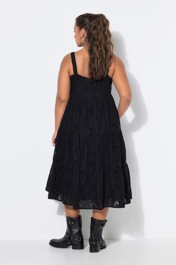 Plus size veliki brojevi Haljina midi bez rukava A kroja za punije