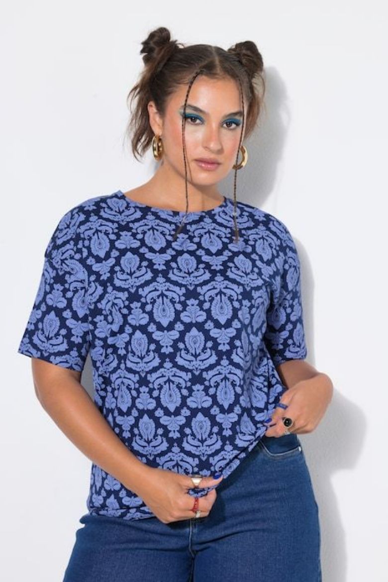 Plus size veliki brojevi Majica kratkih rukava šireg kroja za punije