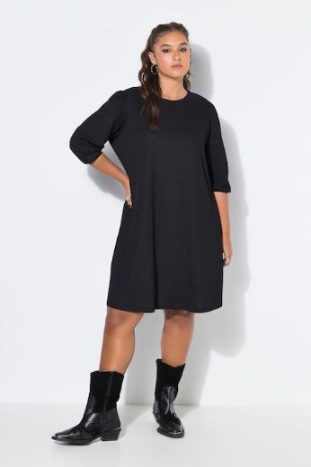 Plus size veliki brojevi Haljina 3/4 rukava A kroja za punije