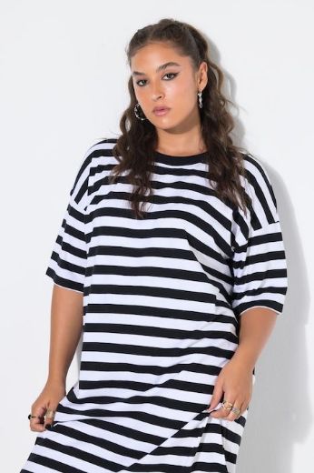 Plus size veliki brojevi Haljina midi kratkih rukava A kroja za punije