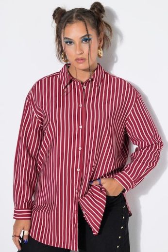 Plus size veliki brojevi Bluza šireg kroja dugih rukava za punije