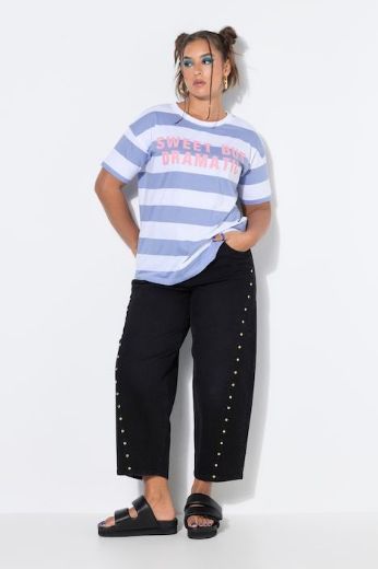 Plus size veliki brojevi Majica kratkih rukava šireg kroja za punije
