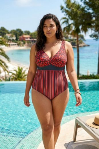 Plus size veliki brojevi Kupaći kostim jednodijelni za punije