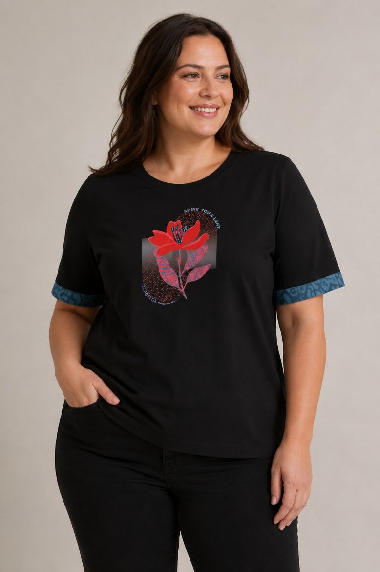 Plus size veliki brojevi Majica kratkih rukava za punije