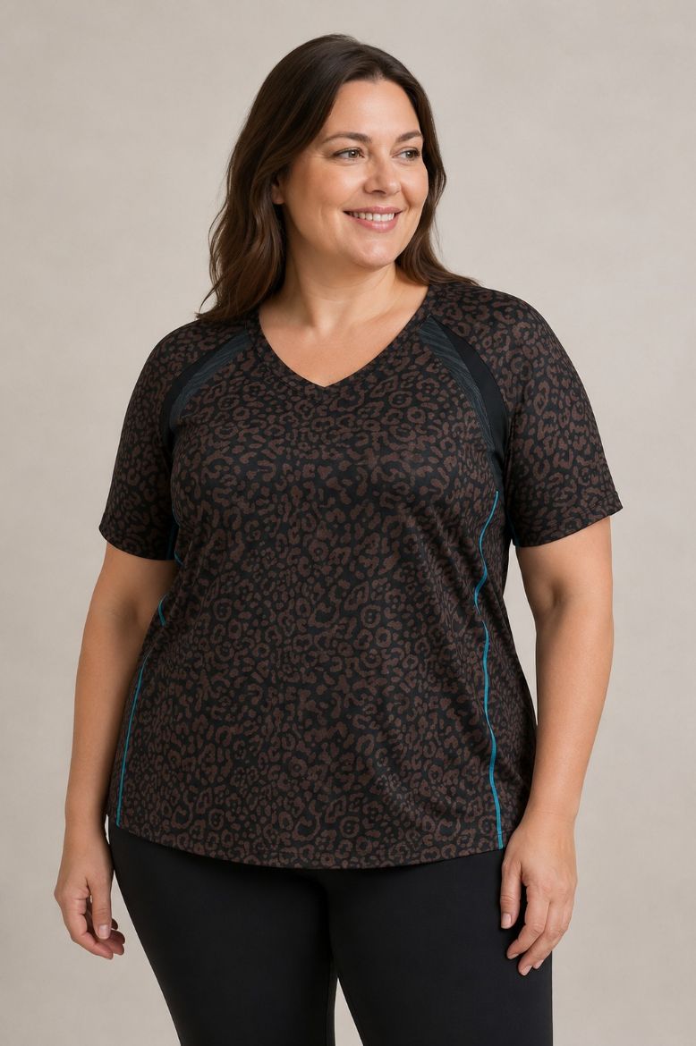 Plus size veliki brojevi Majica sportska kratkih rukava za punije