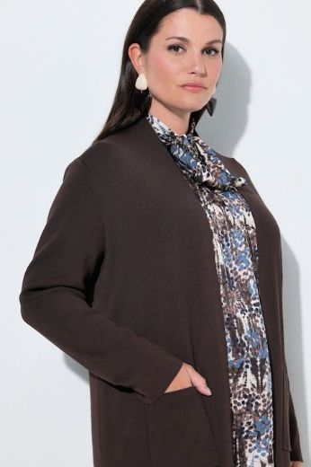 Plus size veliki brojevi Kardigan dugi model s džepovima za punije