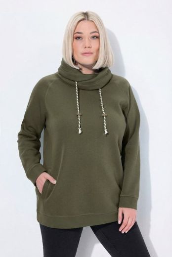 Plus size veliki brojevi Majica sportska s rol kragnom za punije