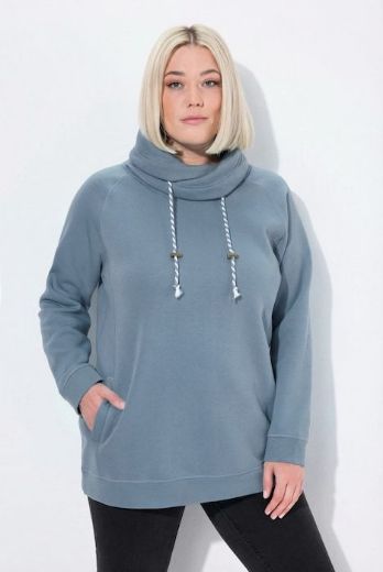 Plus size veliki brojevi Majica sportska s rol kragnom za punije