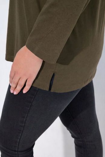Plus size veliki brojevi Majica Basic dugi rukavi za punije