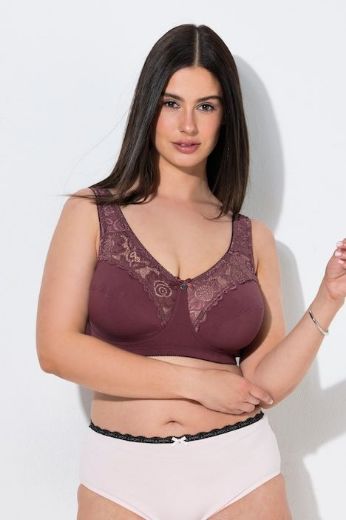 Plus size veliki brojevi Grudnjak sa širim naramenicama s dodatkom ukrasne čipke za punije