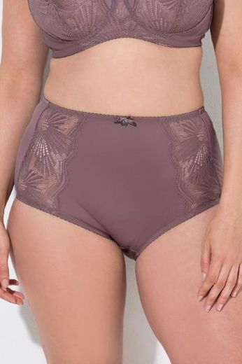 Plus size veliki brojevi Gaćice maxi s dekorativnom čipkom za punije
