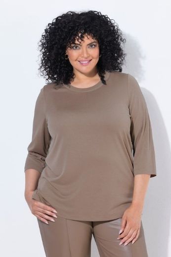 Plus size veliki brojevi Majica 3/4 rukava V ovratnika za punije