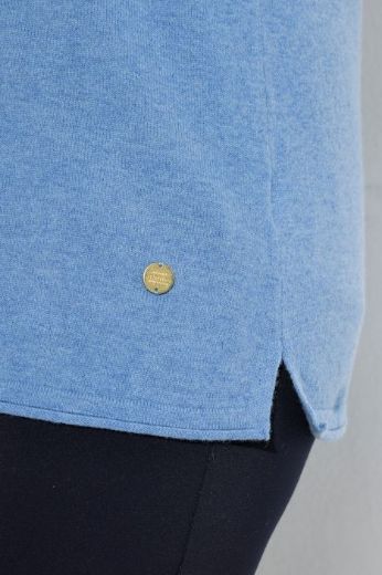 Plus size veliki brojevi Pulover dugih rukava V ovratnika za punije