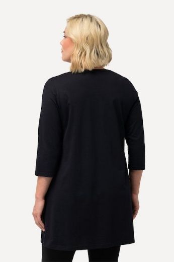 Plus size veliki brojevi Majica 3/4 rukava dužeg A kroja za punije