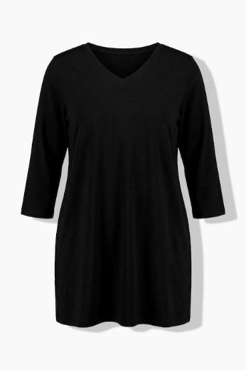 Plus size veliki brojevi Majica 3/4 rukava dužeg kroja za punije