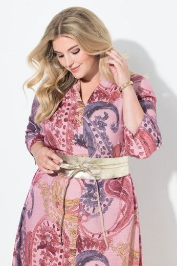 Plus size veliki brojevi Pojas za vezanje metalik izgled za punije