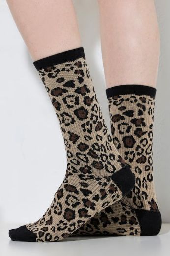 Plus size veliki brojevi Čarape kompresijske leopard uzorka za punije