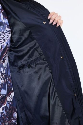 Plus size veliki brojevi Jakna dužeg kroja  s odvojivom kapuljačom za punije