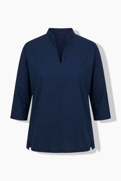 Veliki brojevi Bluza 3/4 rukava V izreza moda za punije