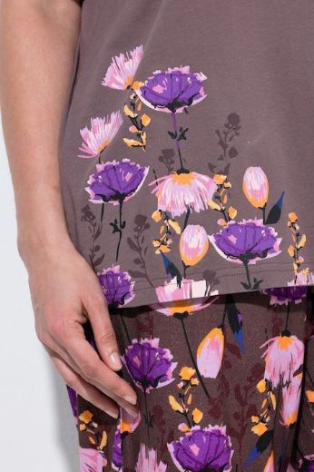 Plus size veliki brojevi Pidžama dvodijelna kratkih rukava i dugih nogavica za punije