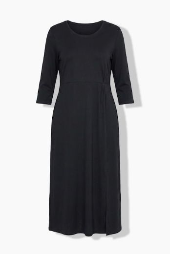Plus size veliki brojevi Haljina maxi 3/4 rukava A kroja okruglog izreza za punije