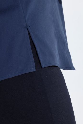 Plus size veliki brojevi Bluza dugih rukava s kragnom i ukrasima za punije