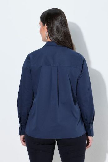 Plus size veliki brojevi Bluza dugih rukava s kragnom i ukrasima za punije