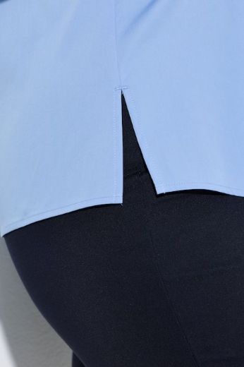 Plus size veliki brojevi Bluza dugih rukava s kragnom i ukrasima za punije