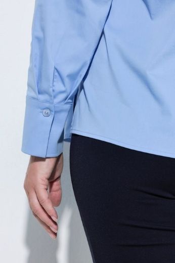 Plus size veliki brojevi Bluza dugih rukava s kragnom i ukrasima za punije