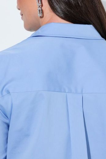 Plus size veliki brojevi Bluza dugih rukava s kragnom i ukrasima za punije