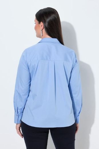 Plus size veliki brojevi Bluza dugih rukava s kragnom i ukrasima za punije