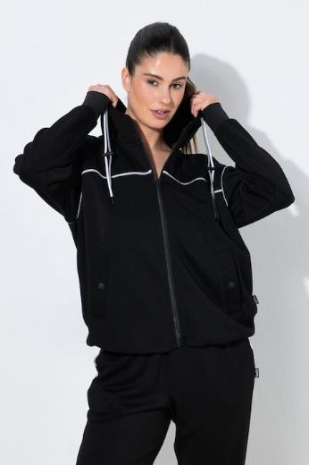 Plus size veliki brojevi Jakna sportska dugih rukava s kapuljačom za punije