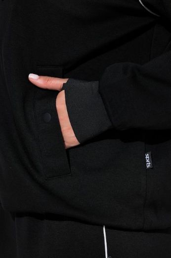 Plus size veliki brojevi Jakna sportska dugih rukava s kapuljačom za punije