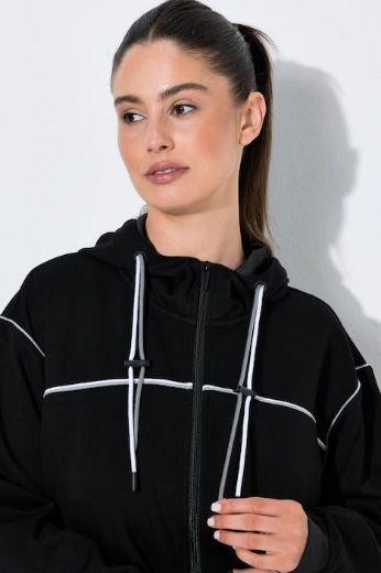 Plus size veliki brojevi Jakna sportska dugih rukava s kapuljačom za punije