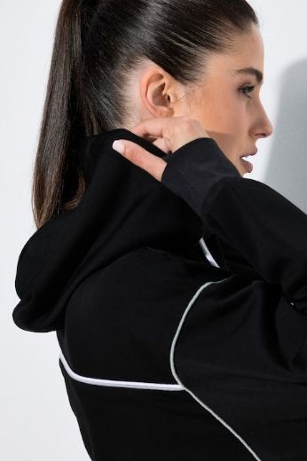 Plus size veliki brojevi Jakna sportska dugih rukava s kapuljačom za punije