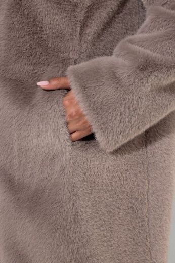 Plus size veliki brojevi Kaput A kroja s velikom kragnom za punije