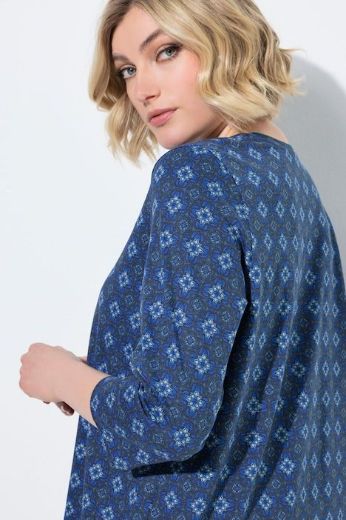 Plus size veliki brojevi Majica 3/4 rukava A kroja okruglog izreza za punije