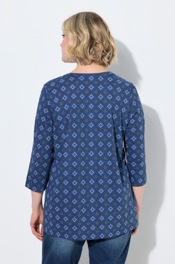 Plus size veliki brojevi Majica 3/4 rukava A kroja okruglog izreza za punije