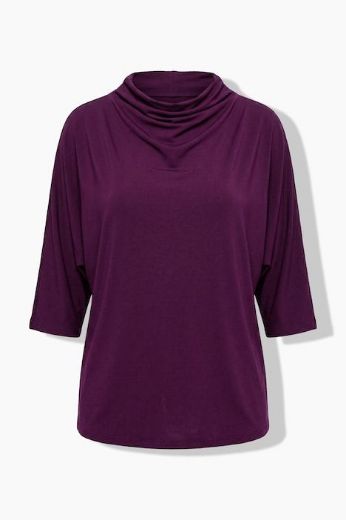 Plus size veliki brojevi Majica kratkih rukava šireg kroja s povišenim ovratnikom za punije